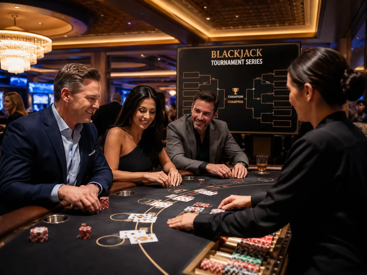 High-quality blackjack tournament scene for the Hard Rock Tampa series article