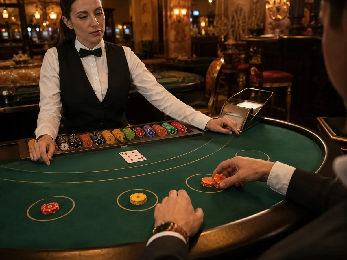 Blackjack tournament scene illustrating Tournament Rule Variations Explained
